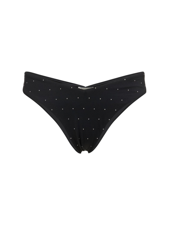 Weworewhat: Delilah bikini bottoms w/ crystals - Black - women_0 | Luisa Via Roma