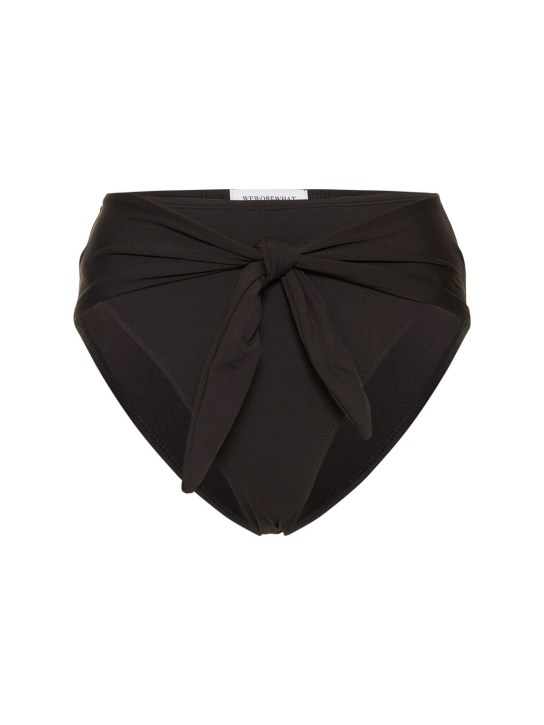 Weworewhat: Bas de bikini taille haute Riviera - Noir - women_0 | Luisa Via Roma