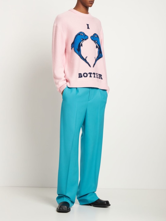 Botter: ウールフォーマルパンツ - ブルー - men_1 | Luisa Via Roma