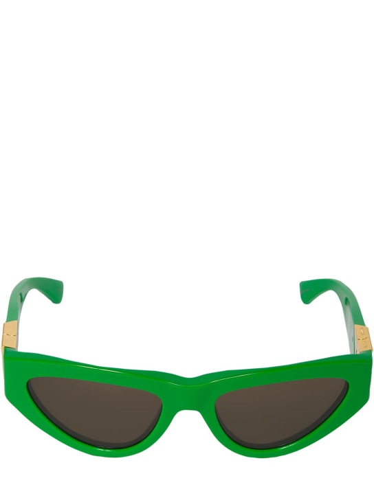 Bottega Veneta: Gafas de sol BV1176S de acetato - Verde - men_0 | Luisa Via Roma