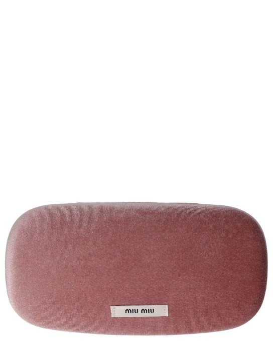 Miu Miu: Occhiali da sole in acetato - Nero/Grigio - women_4 | Luisa Via Roma