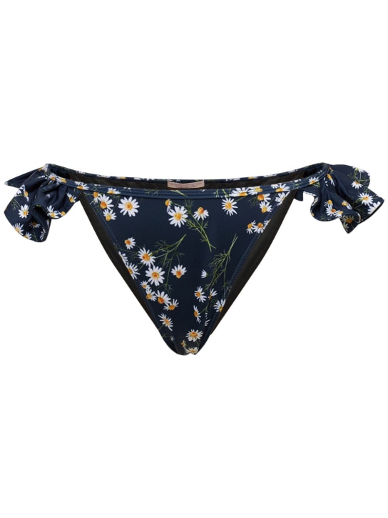 Underprotection: Bas de bikini à volants Lotus - Noir/Blanc - women_0 | Luisa Via Roma
