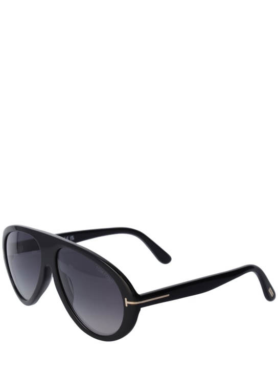 Tom Ford: Camillo Pilot eco-acetate sunglasses - Black/Smoke - men_1 | Luisa Via Roma
