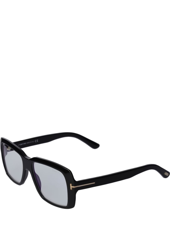 Tom Ford: Squared eco-acetate optical glasses - Black - men_1 | Luisa Via Roma