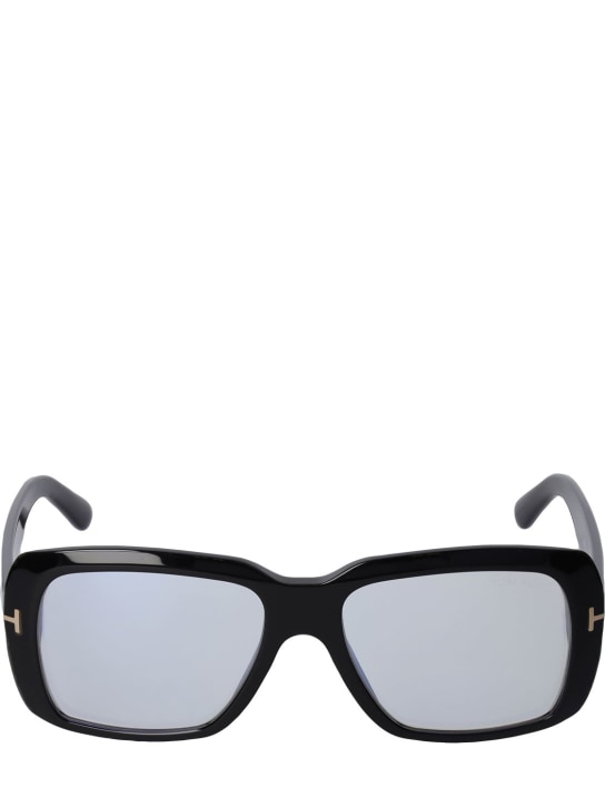 Tom Ford: Squared eco-acetate optical glasses - Black - men_0 | Luisa Via Roma