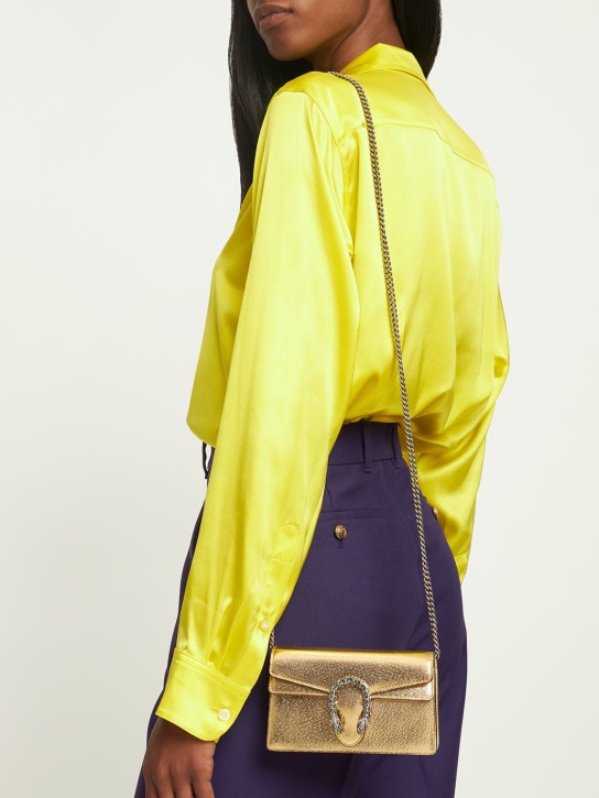 Gucci: Mini Dionysus deri omuz çantası - women_1 | Luisa Via Roma