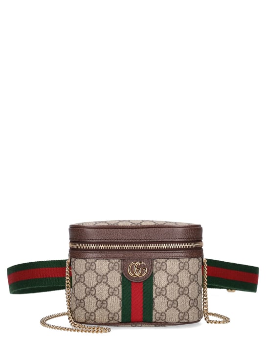 Gucci: Ophidia GG Supreme bel çantası - Ebony - women_0 | Luisa Via Roma