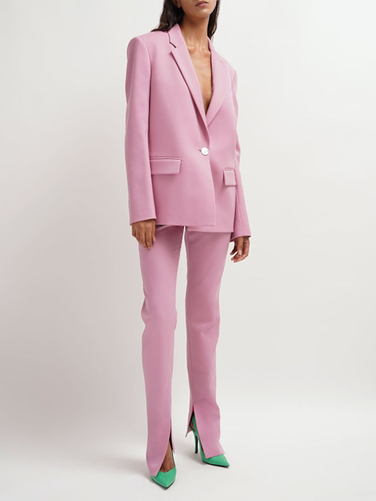 The Attico: Hose aus Stretch-Wollgabardine „Abram“ - Rosa - women_1 | Luisa Via Roma