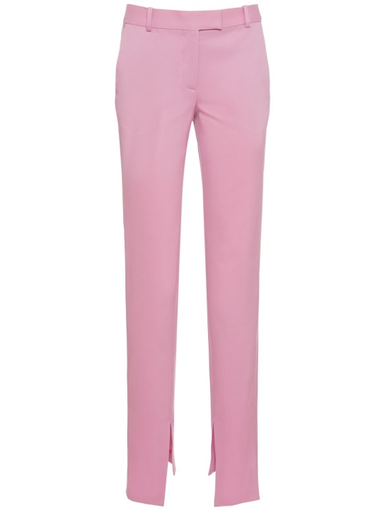 The Attico: Hose aus Stretch-Wollgabardine „Abram“ - Rosa - women_0 | Luisa Via Roma
