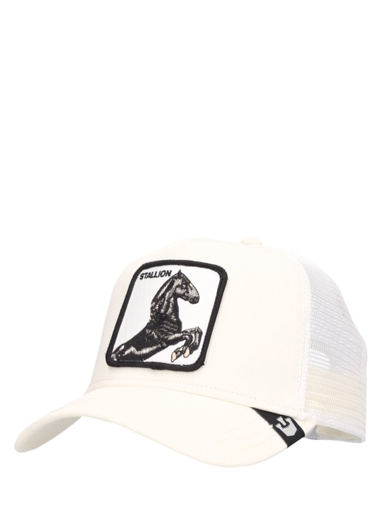 Goorin Bros: The Stallion trucker hat w/ patch - White - women_1 | Luisa Via Roma
