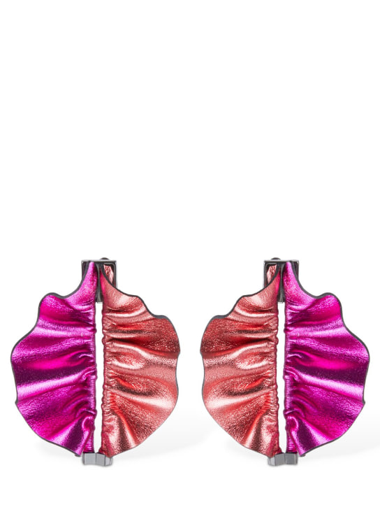 So-le Studio: Mini Alie leather stud earrings - women_0 | Luisa Via Roma