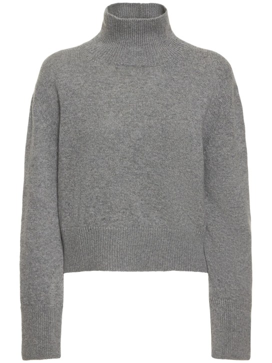 Annagreta: Anna羊绒高领毛衣 - 灰色 - women_0 | Luisa Via Roma