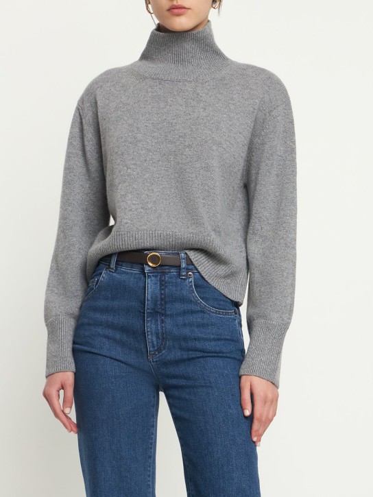 Annagreta: Anna羊绒高领毛衣 - 灰色 - women_1 | Luisa Via Roma
