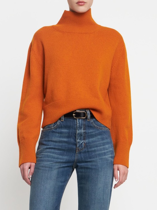 Annagreta: Maglia collo alto Anna in cashmere - Arancione - women_1 | Luisa Via Roma