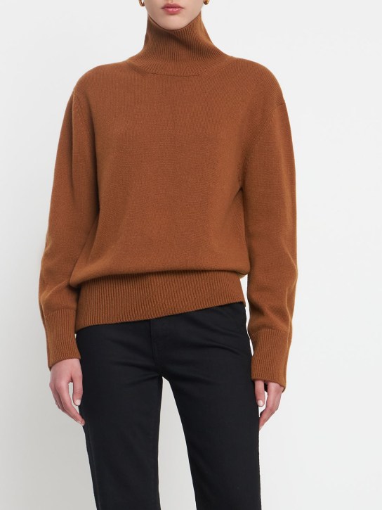 Annagreta: Pull-over col roulé en cachemire Luisa - Kaki - women_1 | Luisa Via Roma