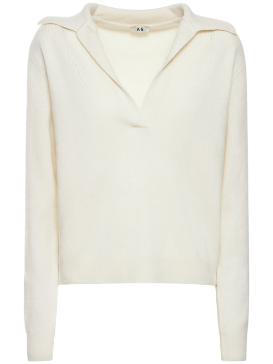 Annagreta: Ginevra羊绒毛衣 - 白色 - women_0 | Luisa Via Roma