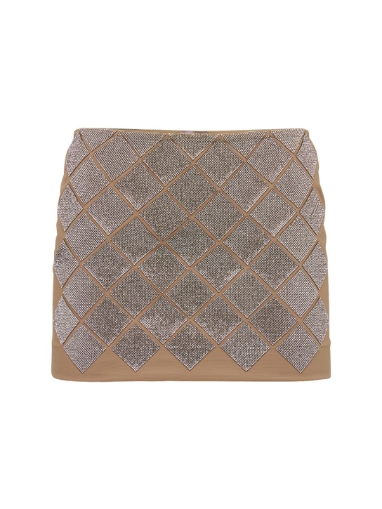 Nué: Minifalda con decoraciones - Plata - women_0 | Luisa Via Roma