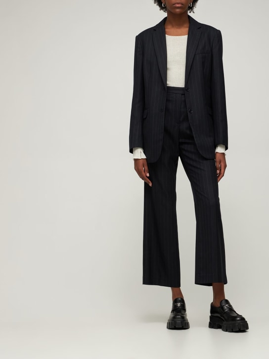 Designers Remix: Kensington wool blend pinstriped blazer - women_1 | Luisa Via Roma
