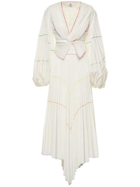 Vonnie pleated poplin midi dress - Thumbnail 1