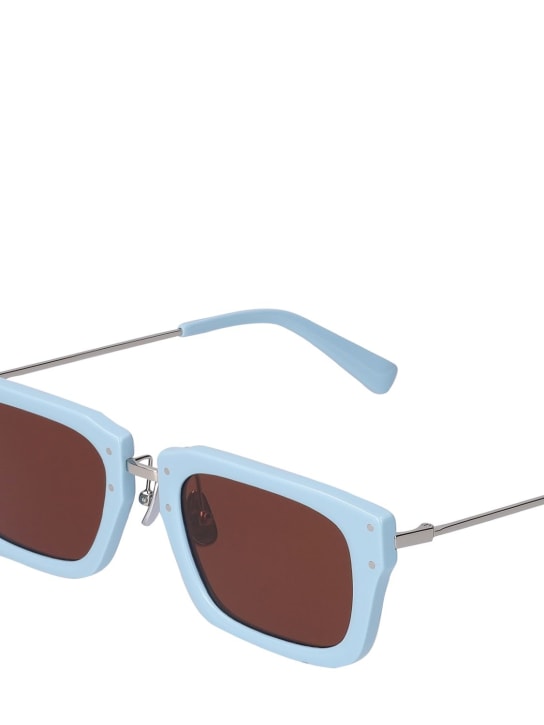 Jacquemus: Les lunettes Soli sunglasses - Blue/Brown - men_1 | Luisa Via Roma