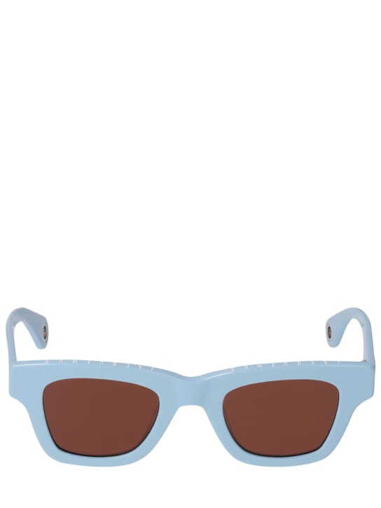 Jacquemus: Lunettes de soleil Les lunettes Nocio - Bleu/Marron - men_0 | Luisa Via Roma