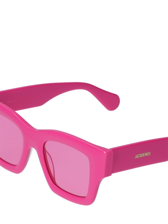 Jacquemus: Les lunettes Baci 선글라스 - 핑크 - women_1 | Luisa Via Roma