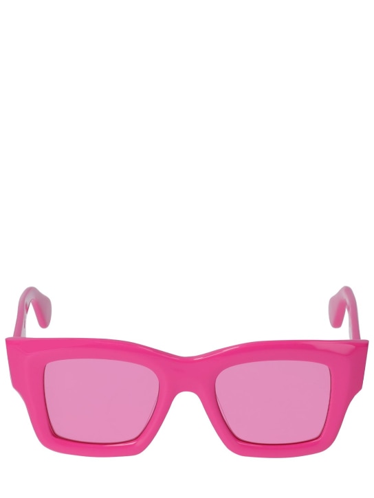 Jacquemus: Les lunettes Baci sunglasses - Pink - men_0 | Luisa Via Roma