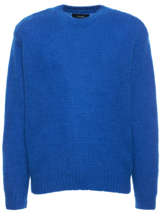 Represent: Mohair blend knit sweater - men_0 | Luisa Via Roma