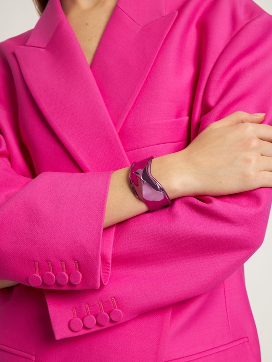 Valentino Garavani: Liquid stud cuff bracelet - Pink - women_1 | Luisa Via Roma