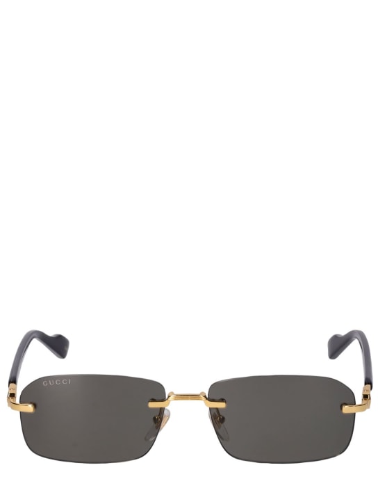 Gucci: GG1221S sunglasses - Gold/Black - men_0 | Luisa Via Roma