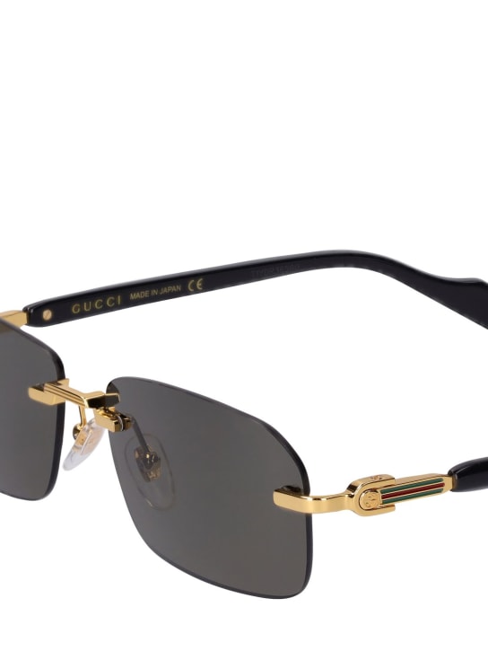 Gucci: GG1221S sunglasses - Altın/Siyah - men_1 | Luisa Via Roma