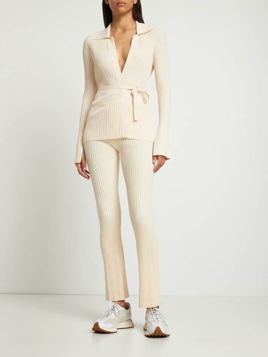 Live The Process: Schlaghose „Juno Kick“ - Beige - women_1 | Luisa Via Roma