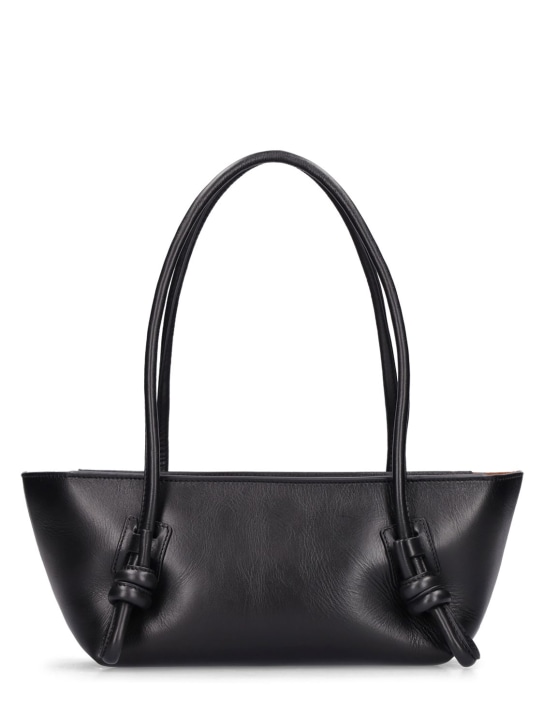 Hereu: Fleca knotted leather bag - Black - women_0 | Luisa Via Roma
