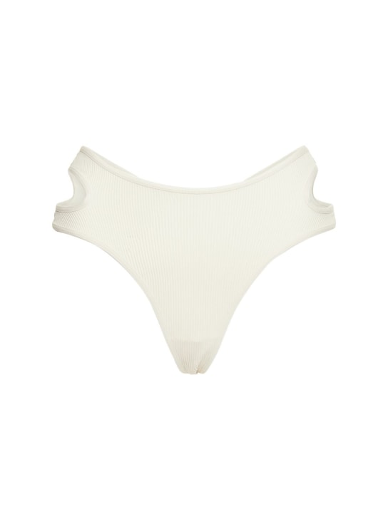 Andreadamo: 골지 저지 컷아웃 T팬티 - 아이보리 - women_0 | Luisa Via Roma