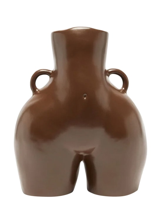 Anissa Kermiche: Love Handles vase - Kahverengi - ecraft_0 | Luisa Via Roma