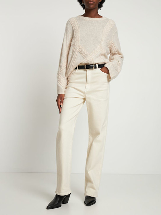 The Garment: Pull en maille de laine mélangée Courchevel - Blanc - women_1 | Luisa Via Roma