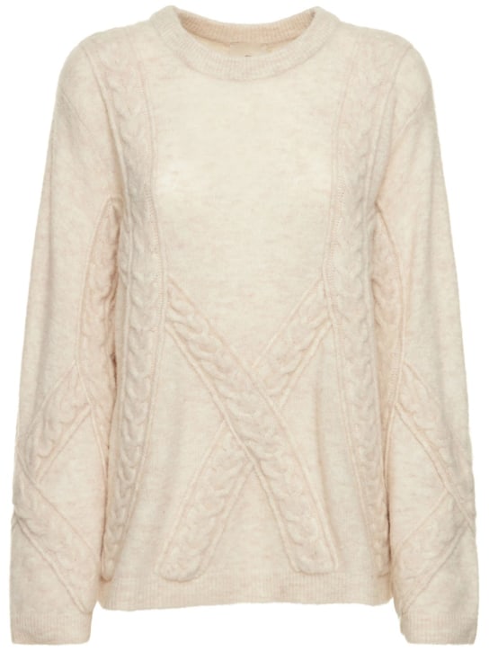 The Garment: Pull en maille de laine mélangée Courchevel - Blanc - women_0 | Luisa Via Roma