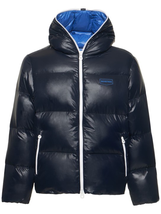 Doudoune zipp?�e en nylon ?� capuche auva - Duvetica - Homme | Luisaviaroma