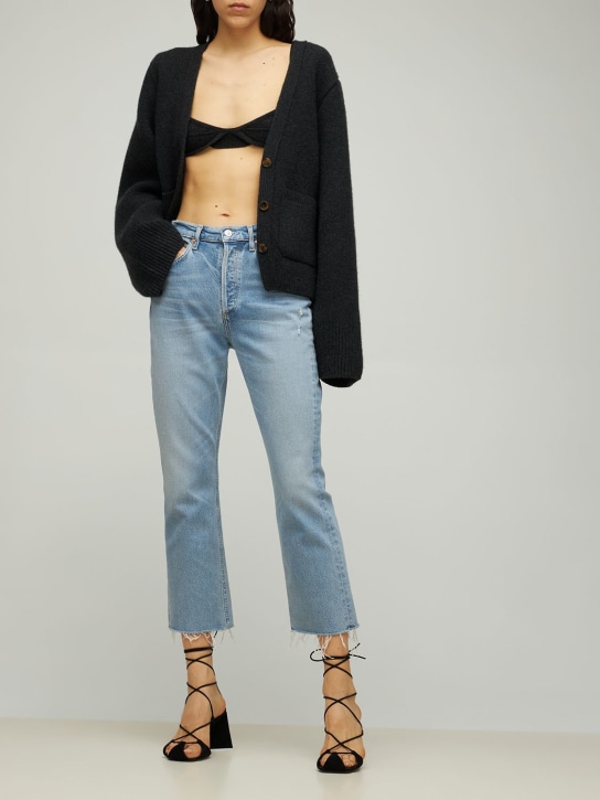 CITIZENS OF HUMANITY: Jeans cropped boot cut Isola in cotone - Blu - women_1 | Luisa Via Roma