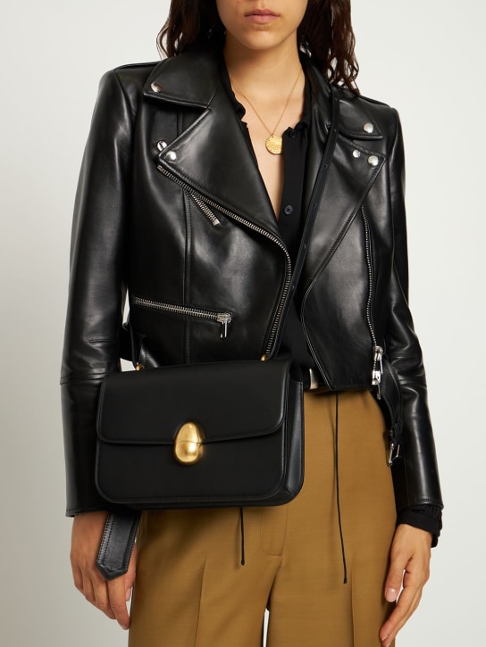 Neous: Phoenix leather crossbody bag - Black - women_1 | Luisa Via Roma