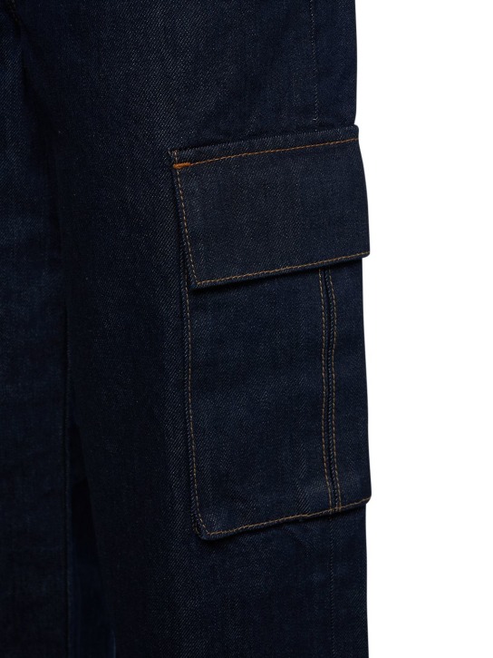 Slvrlake: Grace high rise cargo jeans - women_1 | Luisa Via Roma