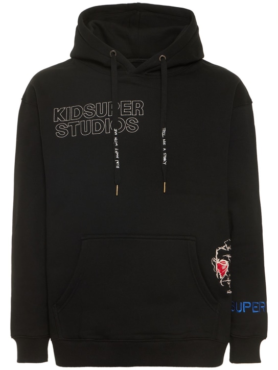 KidSuper Studios: Logo cotton hoodie - men_0 | Luisa Via Roma