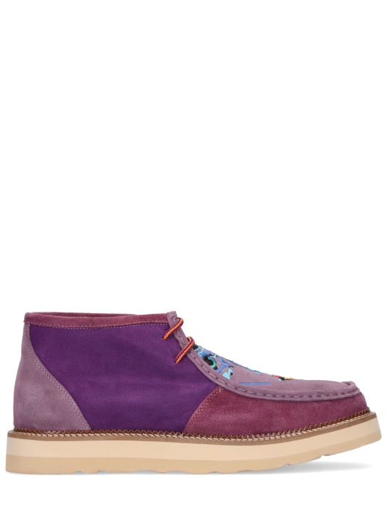 KidSuper Studios: Super high embroidered lace-up loafers - men_0 | Luisa Via Roma