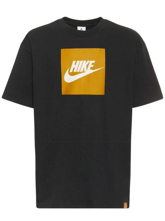 Nike Acg: HIKE logo t-shirt - Black - men_0 | Luisa Via Roma