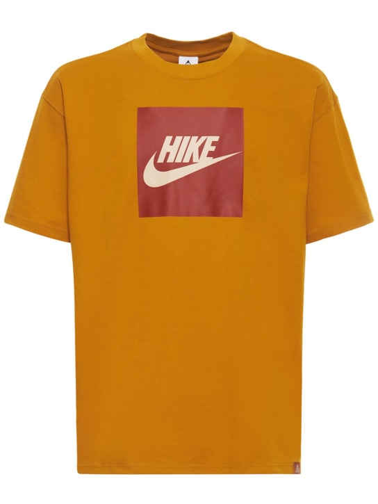 Nike Acg: HIKE logo t-shirt - Gold Suede - men_0 | Luisa Via Roma