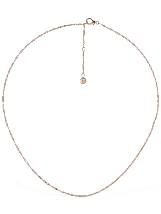 DoDo: 9kt Rose gold Essential chain necklace - Kırmızı/Altın - women_0 | Luisa Via Roma