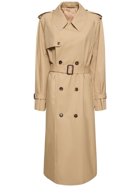 Wardrobe.nyc: Trench-coat en drill de coton - Beige - women_0 | Luisa Via Roma