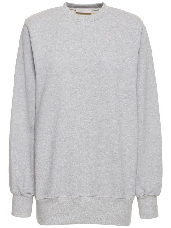 Wardrobe.nyc: Vestido corto de algodón jersey - Gris - women_0 | Luisa Via Roma