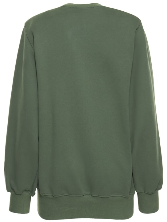 Wardrobe.nyc: Sweatshirt aus Baumwolljersey - Grün - women_1 | Luisa Via Roma