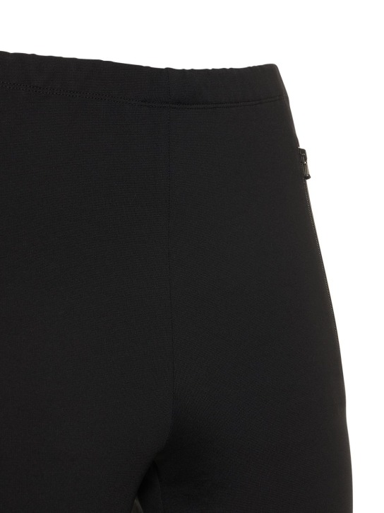 Wardrobe.nyc: Stirrup stretch viscose leggings - Black - women_1 | Luisa Via Roma